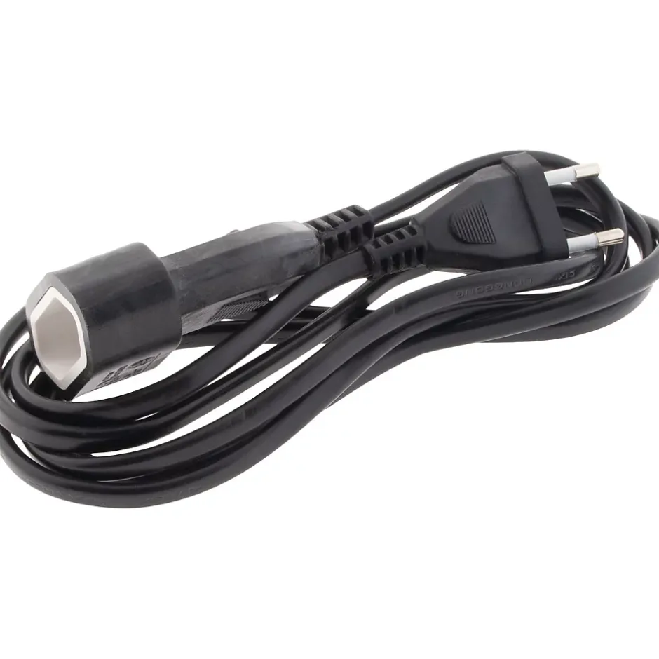 Rallonge de câble HO5VV-F 2x1mm² - 2m - noir --Zenitech