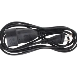 Rallonge de câble HO5VV-F 2x1mm² - 2m - noir --Zenitech