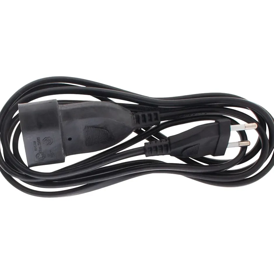 Rallonge de câble HO5VV-F 2x1mm² - 2m - noir --Zenitech