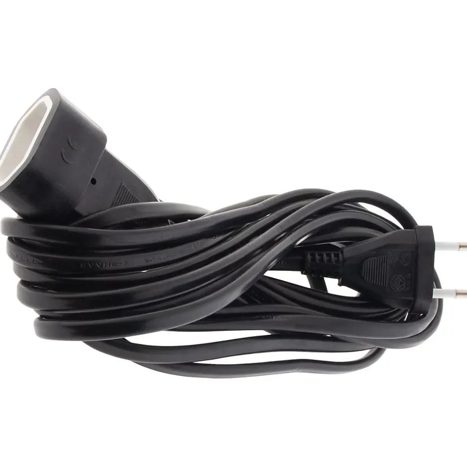 Rallonge de câble HO5VV-F 2x1mm² - 5m - noir --Zenitech Best
