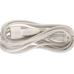 Rallonge de câble HO5VV-F 2x1mm² - 5m - blanc --Zenitech Discount