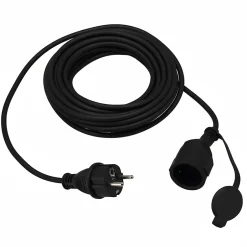Rallonge de jardin noire Schuko 15 m 3x1,5 mm² IP44 HOROZ-Horoz Electric New