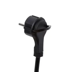 Rallonge intérieur H05VV-F 3 x 1.5 mm² 3m + prise noir-Diall