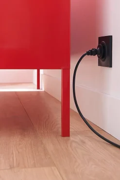 Rallonge intérieur H05VV-F 3 x 1.5 mm² 3m + prise noir-Diall