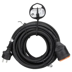 Rallonge IP44 10m + clip fixation orange-Zenitech Sale