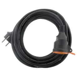 Rallonge IP44 5m + clip fixation orange^Zenitech New