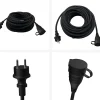 Rallonge électrique à clapet 25m HO7RNF noir 16A 230V^GAO Online