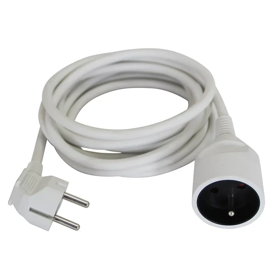 Rallonge électrique câble H05VVF 3G1,5 mm², 3680 W coloris blanc longueur 3 m^ Online