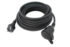 Rallonge électrique H07RNF 3G1 5mm² avec clapet 20m noir-Diall Outlet