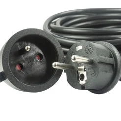Rallonge électrique extérieure 10 m IP44 câble robuste avec cache prise^Terre Jardin