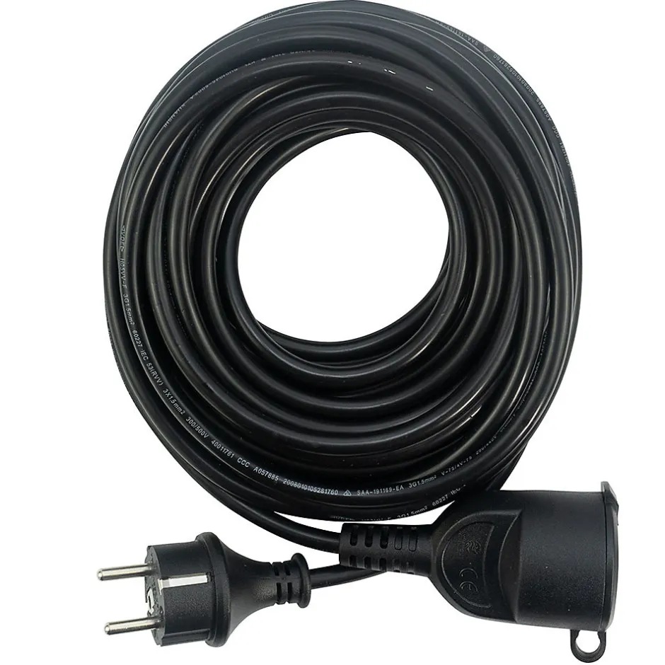 Rallonge électrique extérieure 10 m IP44 câble robuste avec cache prise^Terre Jardin
