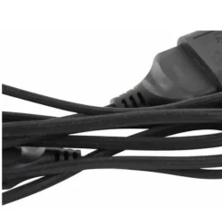 Rallonge électrique textile 1.5m - Noir --Chacon Clearance