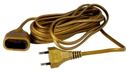 Rallonge 5m - HO3VVH2F 2x0,75mm² 6A - or -^Zenitech Best