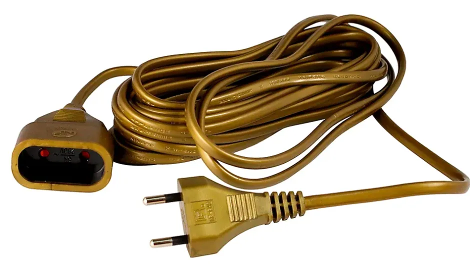 Rallonge 5m - HO3VVH2F 2x0,75mm² 6A - or -^Zenitech Best