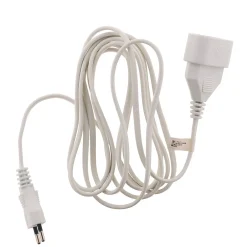 Rallonge 10m - HO3VVH2F 2x0,75mm² 6A - blanc --Zenitech Clearance