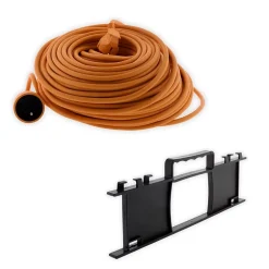 Rallonge 50m 16A et range-câble extérieur 25m --Zenitech New