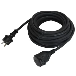 Rallonge noire H05VVF 3G1 5mm² 10m avec clapet-Diall Sale