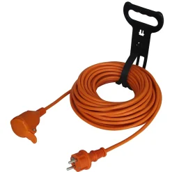 Rallonge orange H05VVF 3G1 5mm² 20m avec clapet-Diall Outlet