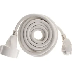 Rallonge Schuko HO5VV-F 3G1,5mm² 5m - blanc --Zenitech Online