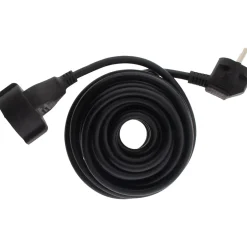 Rallonge Schuko HO5VV-F 3G1,5mm² 5m - noir --Zenitech Outlet