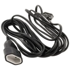 Rallonge Schuko HO5VV-F 3G1,5mm² 5m - noir --Zenitech Outlet