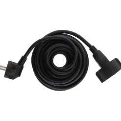 Rallonge Schuko HO5VV-F 3G1,5mm² 5m - noir --Zenitech Outlet