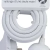 Rallonge secteur Easyject longueur 3 m câble H05VV-F 3G1,5mm² 3680W pour 230V maxi-Thomson Discount