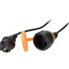 Rallonge étanche 10m clip de fixation orange^Zenitech Clearance