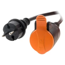 Rallonge étanche 10m clip de fixation orange^Zenitech Clearance