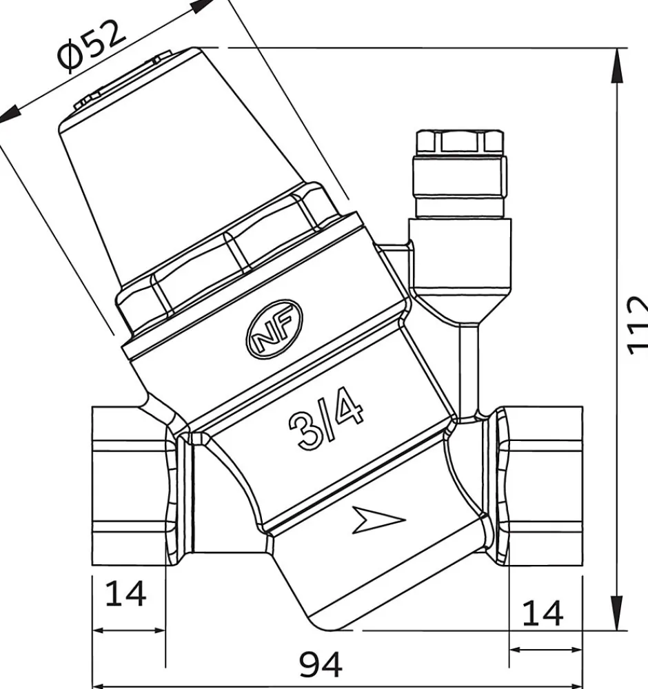 Réducteur de pression multi-raccordement 3/4-Somatherm for you Outlet