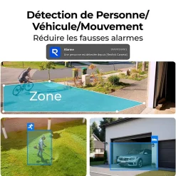 - Caméra de surveillance Argus PT Lite B420 - Rotation 355 - Vision nocturne - Avec panneau solaire^Reolink Sale
