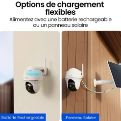 - Caméra de surveillance Argus PT Lite B420 - Rotation 355 - Vision nocturne - Avec panneau solaire^Reolink Sale