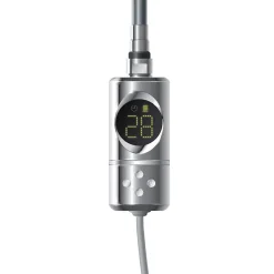 Resistance electrique chrome 600W thermostat avec écran LED mode minuterie-Ml-Design Hot