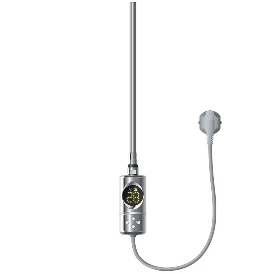 Resistance electrique chrome 600W thermostat avec écran LED mode minuterie-Ml-Design Hot