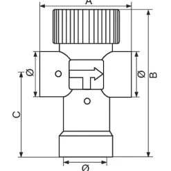 Régulateur thermostatique - F 3/4' - Mixcal --Thermador Outlet
