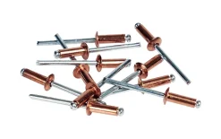 Rivet cuivre ø4.0 x 10 mm + foret , lot de 50-Rapid