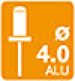 Rivets "Automobile" Ø4.0x12mm, 5O pièces^Rapid New