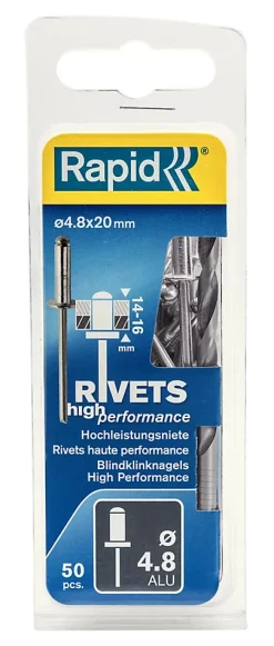 Rivets Haute performance Ø4.8x20mm^Rapid Online