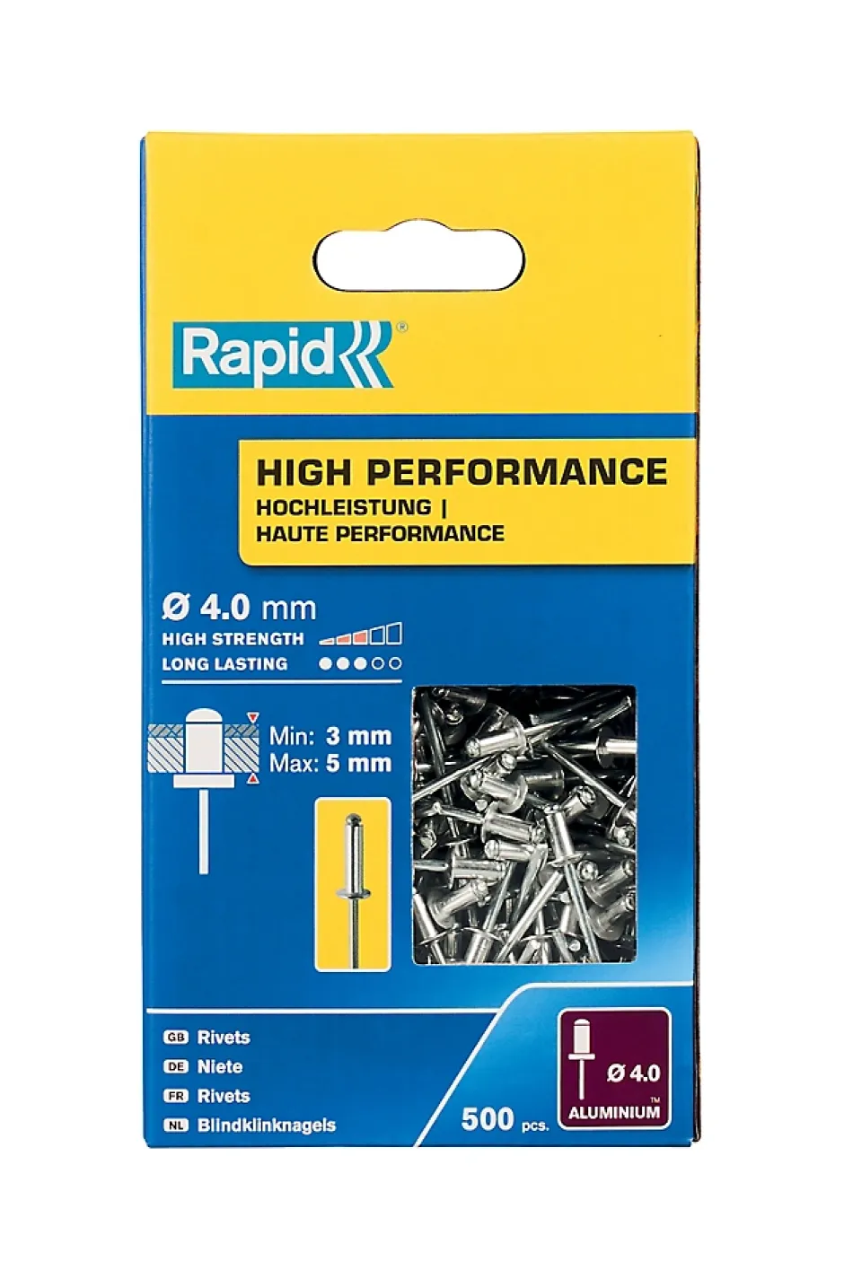 Rivets Haute performance Ø4.0 x 8 mm-Rapid Online