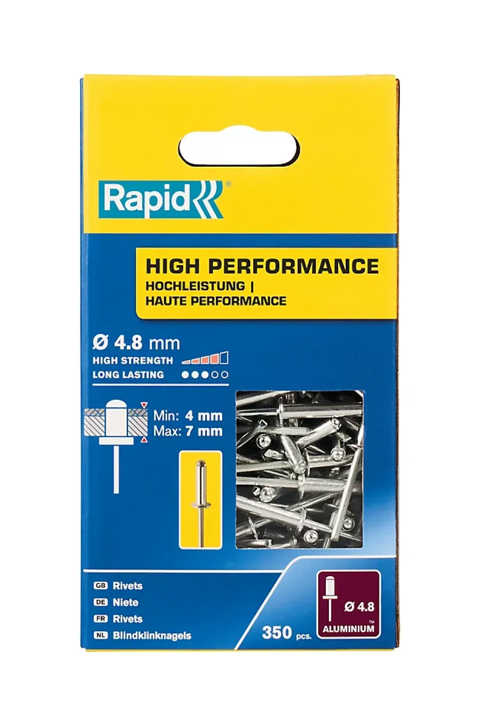 Rivets Haute performance Ø4.8 x 10 mm-Rapid Hot