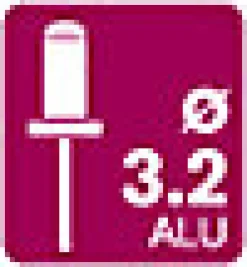 Rivets étanches Ø3.2x8mm aluminium-Rapid Best