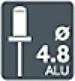 Rivets étanches Ø4.8x14mm aluminium-Rapid New