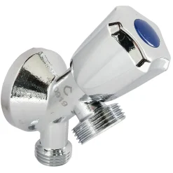 Robinet à clapet pour alimenter une machine à laver Entrée Mâle 1/2" - Sortie Mâle 3/4" en parallèle-Somatherm for you Sale