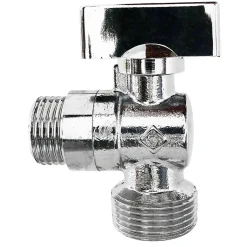 Robinet à sphère pour alimentation de machine à laver, Entrée Mâle 1/2" - Sortie Mâle 3/4"-Somatherm for you Outlet