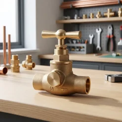 Robinet d'arrêt avec 2 purges ø16 mm-Diall Hot