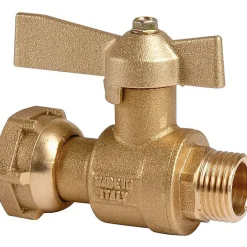 Robinet d'arrêt droit avant et après compteur d'eau à boisseau sphérique - MF - Ravani-Comisa New