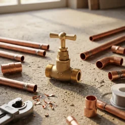 Robinet d'arrêt Mâle / Mâle 15/21-Diall Hot