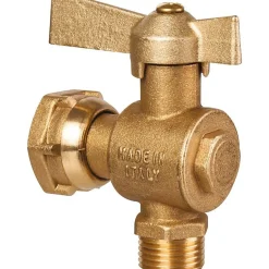 Robinet d'arrêt équerre avant et après compteur d'eau à boisseau sphérique - Ravani-Comisa Discount