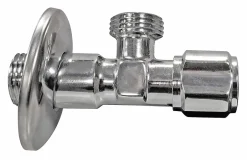 Robinet d'arrêt équerre sous-lavabo long, Mâle 15/21 - Mâle 12/17-Somatherm for you New