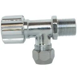 Robinet d'arrêt équerre sous-lavabo court, Mâle 12/17 - Tube cuivre Ø10 mm^Schell Sale